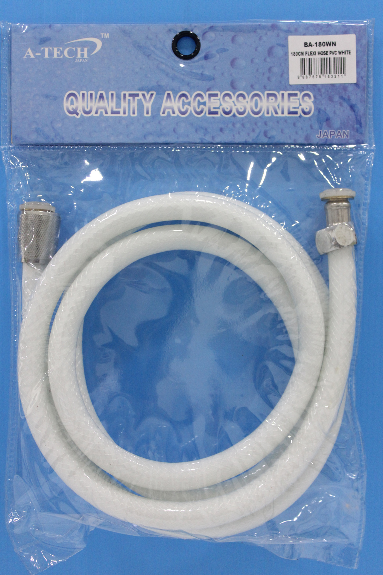 PVC FLEXI HOSE (WHITE) 180CM ATech