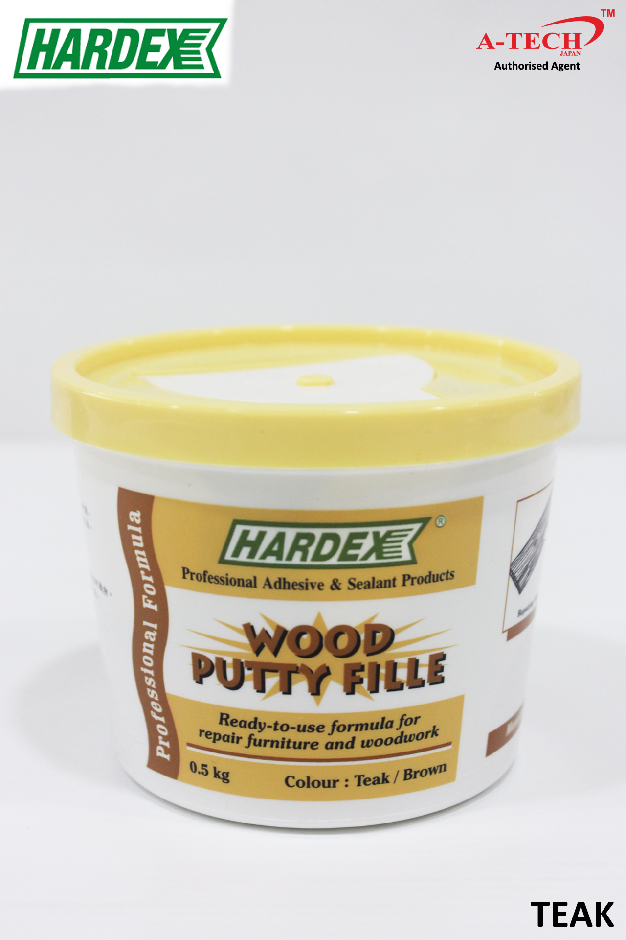 V-TECH] Wood Filler Water Based Putty 500g Brown