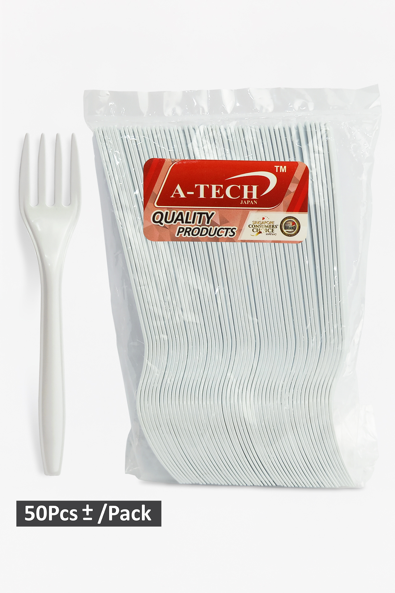 DISPOSABLE PLASTIC FORK (5 INCH) - A-Tech