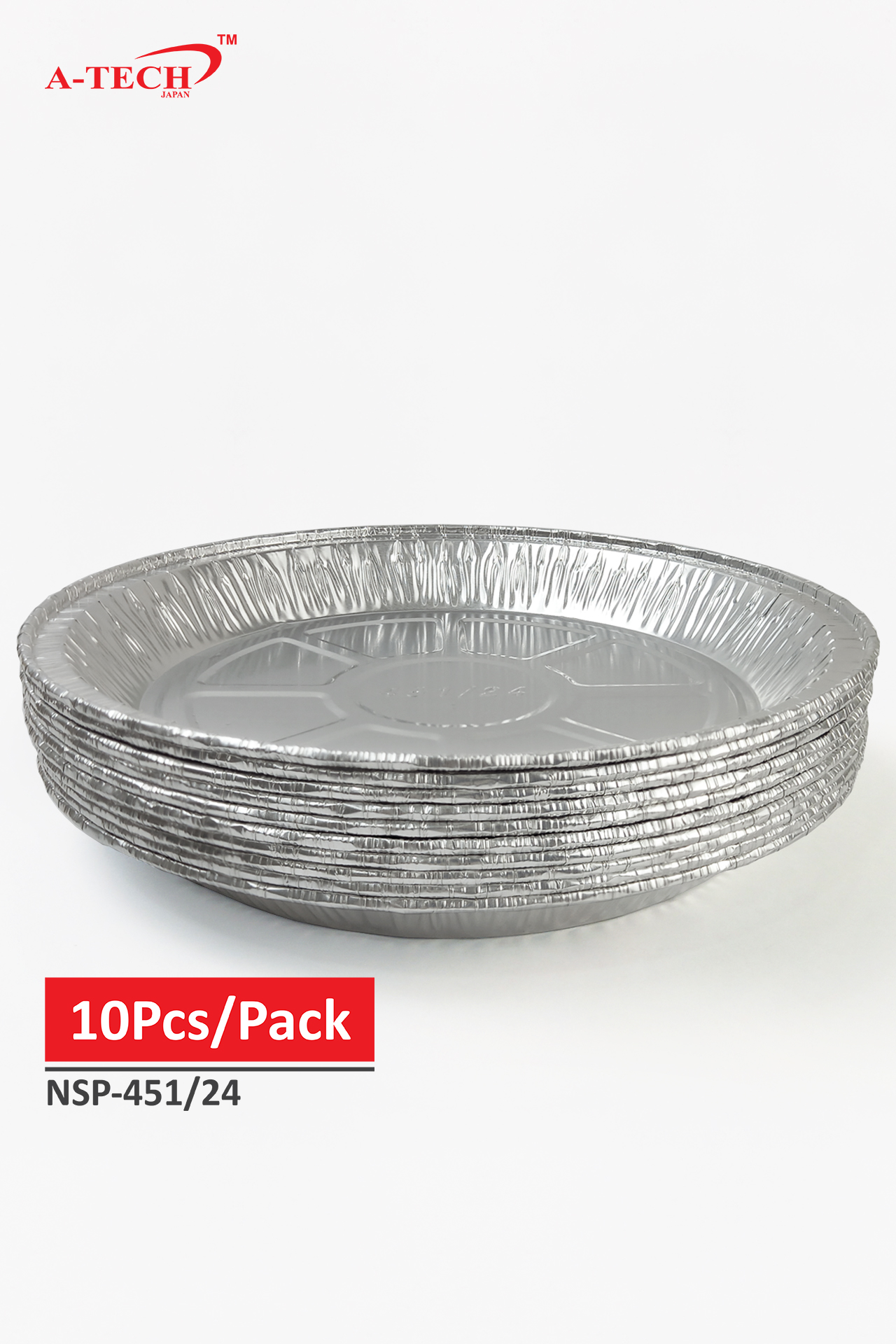 ALUMINIUM FOIL TRAY ROUND 202 x 21MM ATech