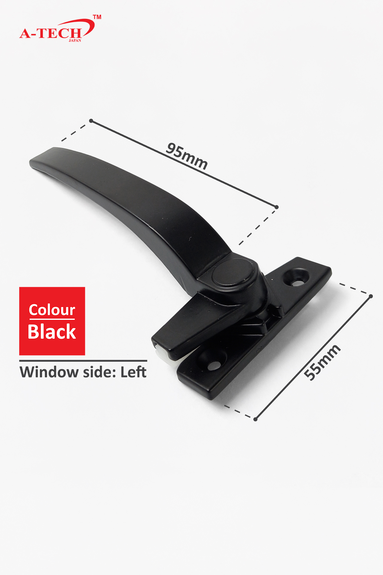 WINDOW HANDLE (BLACK/LEFT) - Image 2