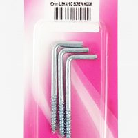 L-SHAPED SCREW HOOK (60mm) - A-Tech
