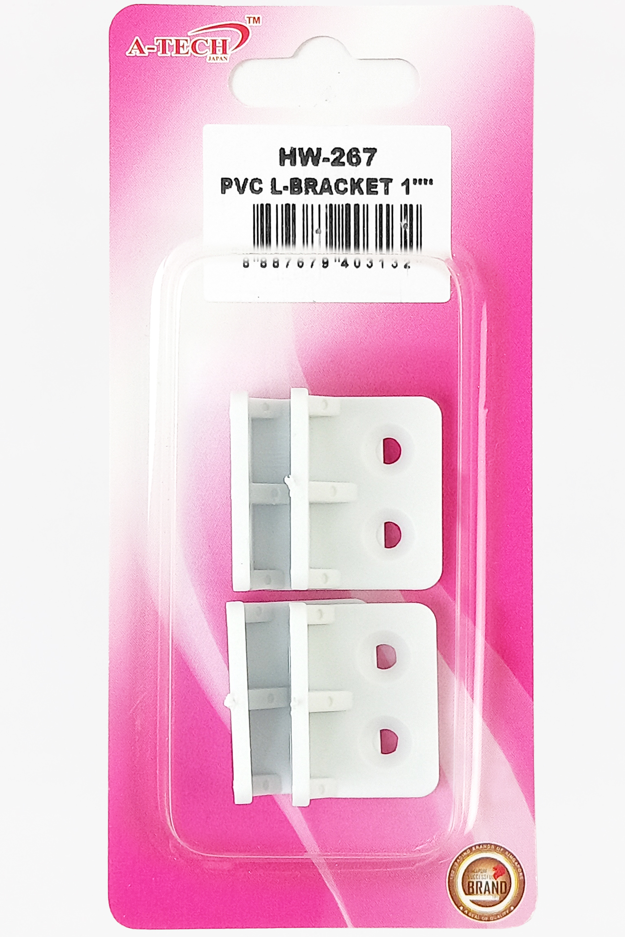 PVC L-BRACKET (1")