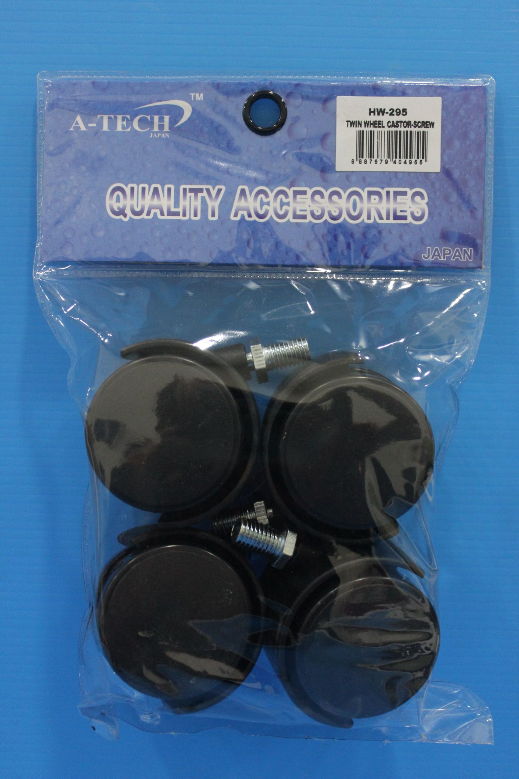 TWIN WHEEL CASTOR - 50mm (SCREW)