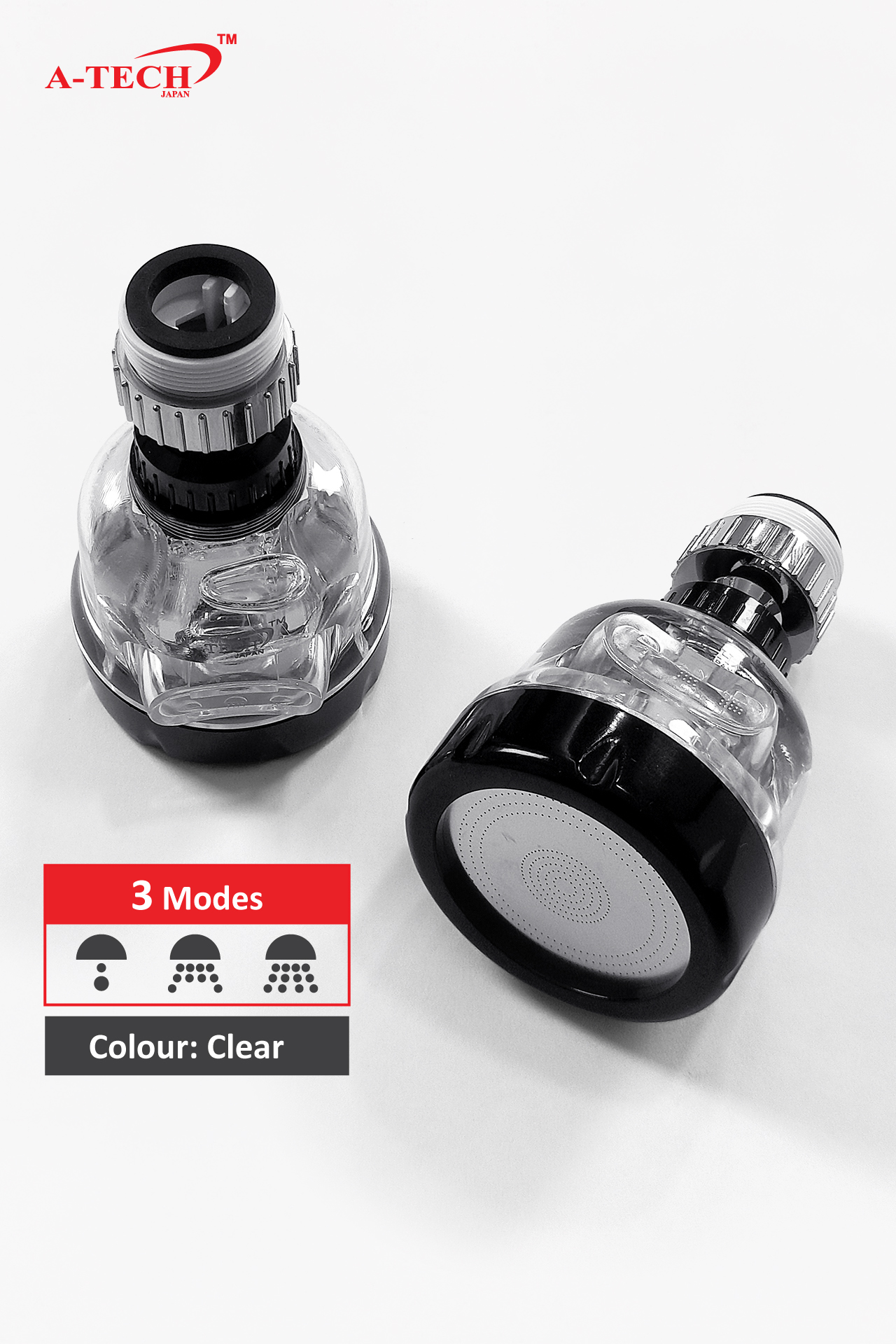 3 WAY WATER TAP SPRINKLER HEAD(CLEAR) - Image 2