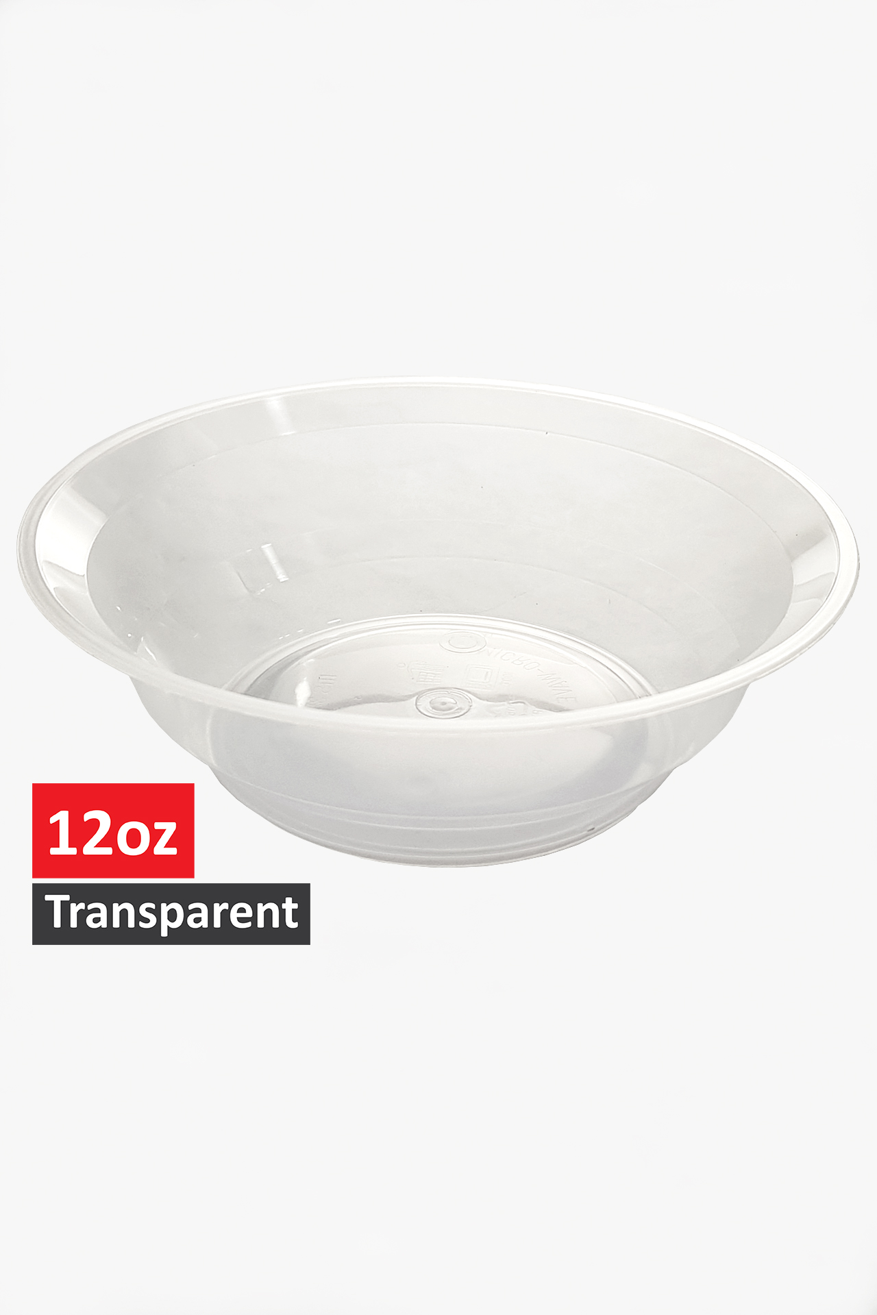 DISPOSABLE PLASTIC BOWL - 12OZ (10PCS) - Image 2