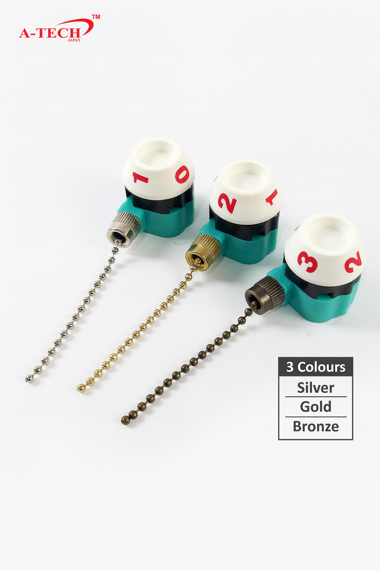 3 SPEED CEILING FAN PULL SWITCH (BRONZE) - Image 2