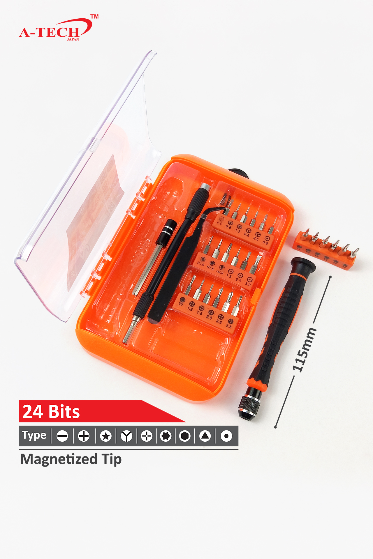 24PC SCREWDRIVER+BITS SET - Image 2