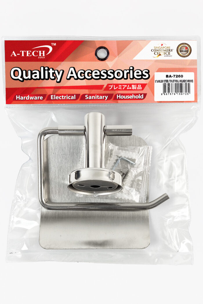 STAINLESS STEEL TOILET ROLL HOLDER